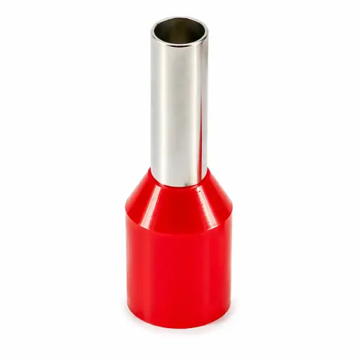 [E10-12/R] Bootlace Ferrule E10-12 10 mm², Red (per Pcs) / Наконечник втулочный изолированный E10-12 10 мм², красный (за шт.)
