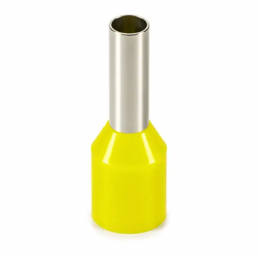 [E10-12/Y] Bootlace Ferrule E10-12 10 mm², Yellow (per Pcs) / Наконечник втулочный изолированный E10-12 10 мм², жёлтый (за шт.)