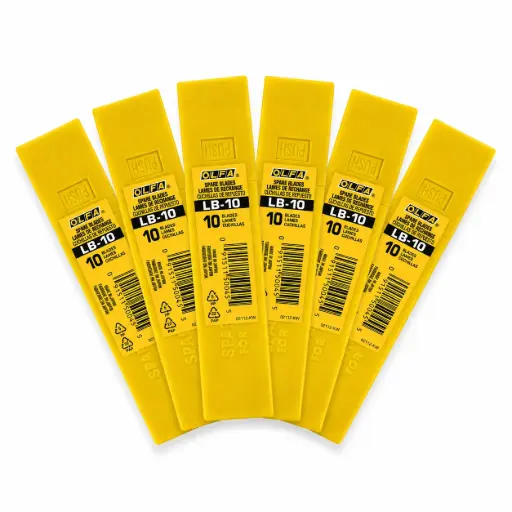 [LB-10-6PCS-BOX] OLFA LB-10 Snap-off Blades 18 mm (Box of 6 pcs) / Сменные лезвия OLFA LB-10 18 мм (коробка 6 шт.)