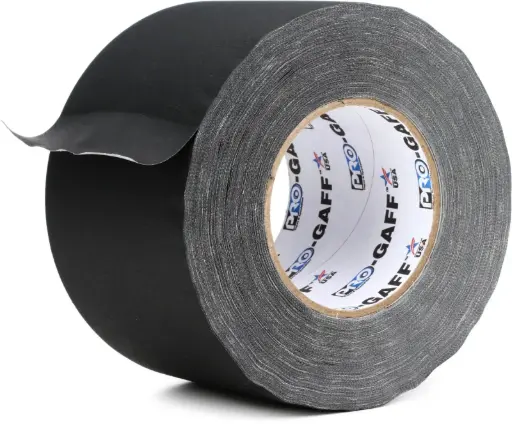 [GT-G3002548MBLACK] GTAPE G300 Professional Waterproof Gaffer Tape 25 m × 48 mm, Matt Black / Лента тканевая GTAPE G300 влагостойкая 25 м × 48 мм, матовая чёрная