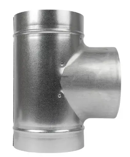 [Gi Duct Tee 6"] Оцинкованный тройник для HVAC 150 мм