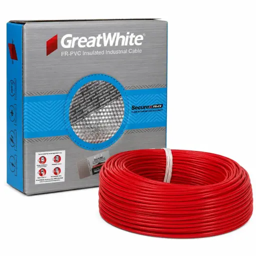 [GREATWHITE] GreatWhite Panel Wire 1 mm² × 1C × 100 yd, Red