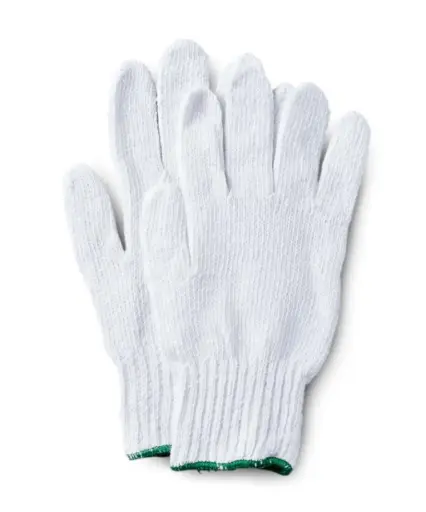 [Knitted Gloves White] Knitted Gloves, White (1 Pair)