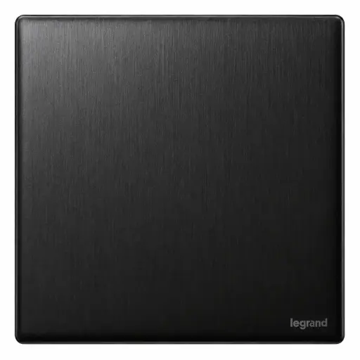[LEGRAND] Выключатель Legrand Mallia Senses 1G 1W 16A, брашированный чёрный