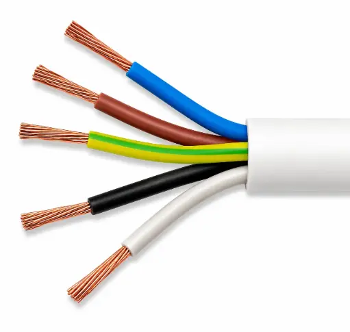 [RR Flexible Cable] Гибкий кабель RR 1,5 мм², 5 жил, 100 ярдов, белый