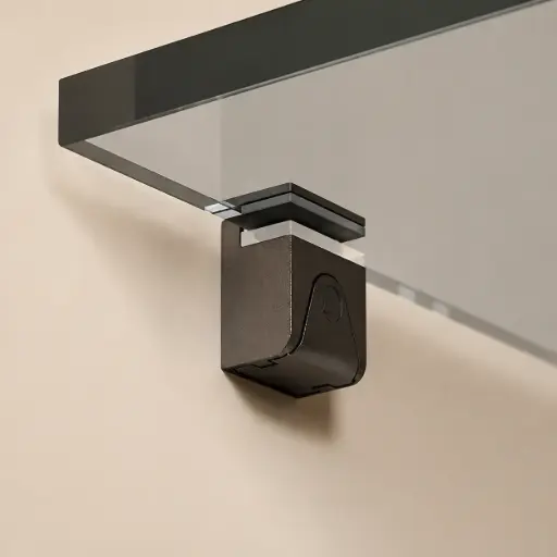 [GFIF16019140YA] Italiana Ferramenta Kubic Upper Part with Rubber for 4–8 mm Glass