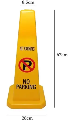[YU WELL «No Parking»] YU WELL Foldable Floor Sign “No Parking” 670 × 280 × 85 mm (Pack of 2 Pcs)