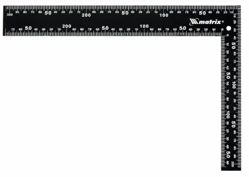 [323709] MTX Metal Square Ruler, 300 mm