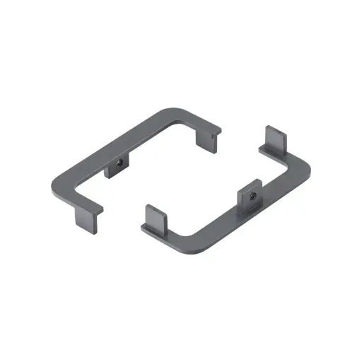 End Caps for C-Shape Gola Profile, Champagne, Set of 2