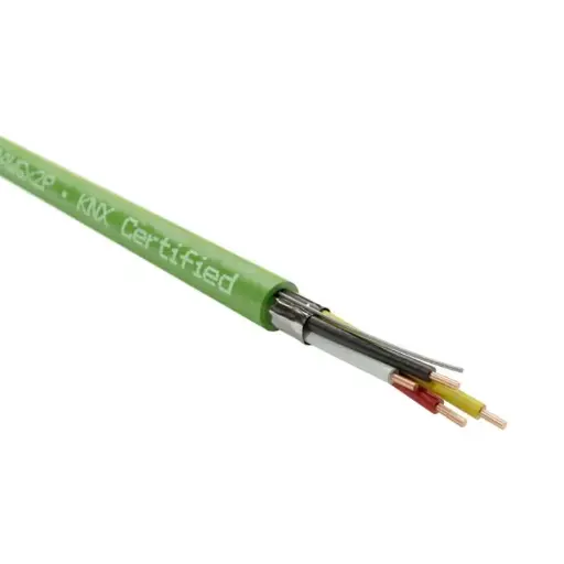 Кабель управления Kordz KNX Certified 305 м, 20AWG × 2P LSZH, зелёный