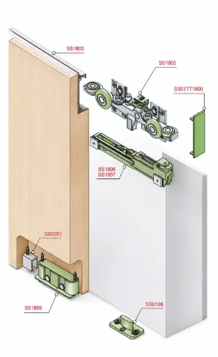 [SS0251GF] BLUM Serie 1800 ALU Lower Profile (Per Meter)