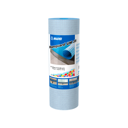Mapei Mapeguard UM 35 Waterproofing & Uncoupling Membrane 30 m × 1 m (Roll)
