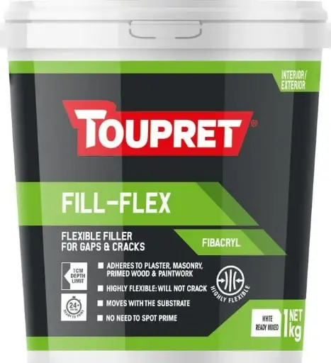 Toupret Fibacryl Flexible Filler White 1 kg