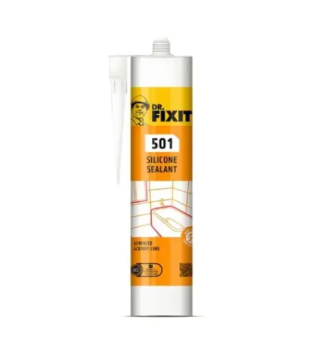 [DR. FIXIT Silicone Sealant 501] Силиконовый герметик Dr. Fixit 501 (кислотный)
