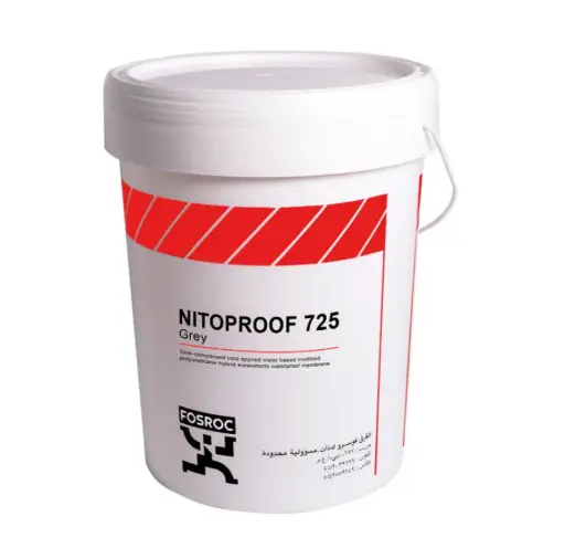 Fosroc Nitoproof 725 Flexible PU Waterproofing Membrane Grey 20 L