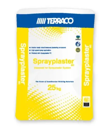 Terraco Spray Plaster Basecoat 25Kg