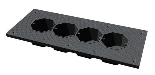 [1406.0204] Soundproof socket box Ultrakustik, for 4 posts 1406.0204