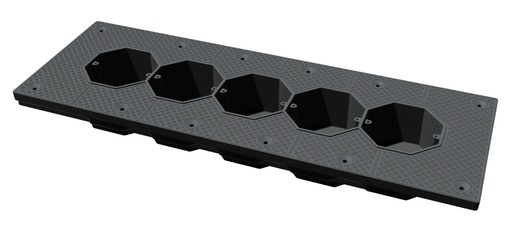 [1406.0205] Ultrakustik Soundproof Socket Box 5-gang /  Подрозетник звукоизоляционный Ультракустик на 5 постов — 1406.0205